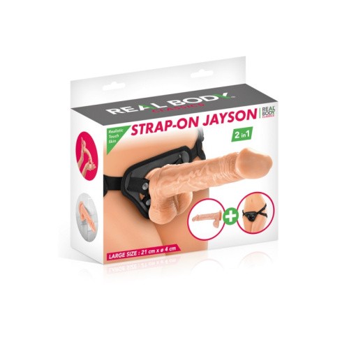 Real Body - Jayson - Страпон жіночий, 21х4 см